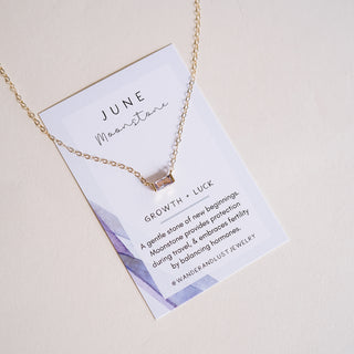 Tiny June Birthstone Necklace