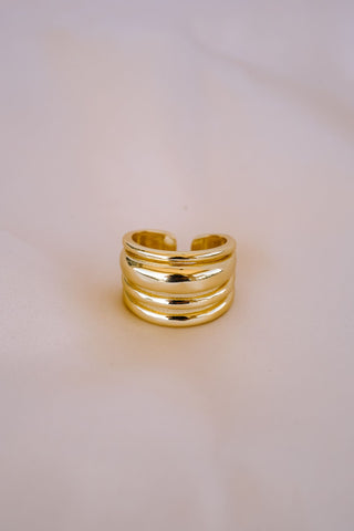 Maxine Triple Band Gold Ring