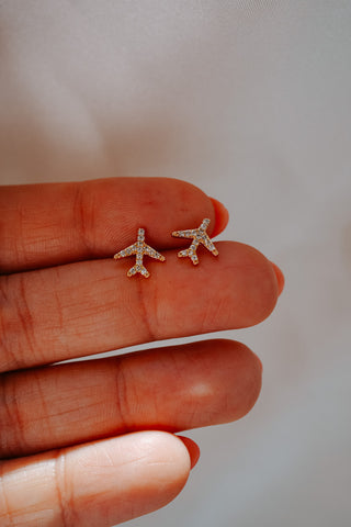 Airplane Stud Earrings