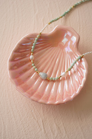 Azura Aquamarine Beaded Necklace