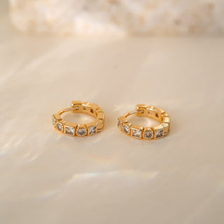 Rae Geometric Huggies