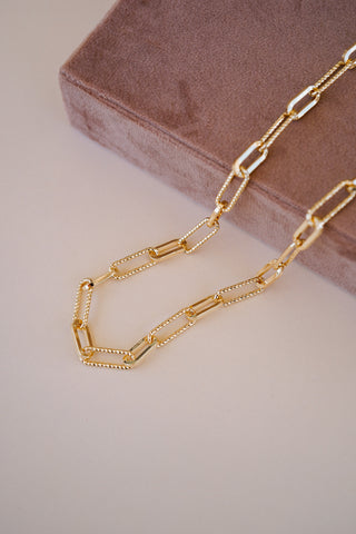 Simone Gold Paperclip Chain