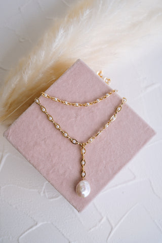 Hannah Pearl Layered Necklace