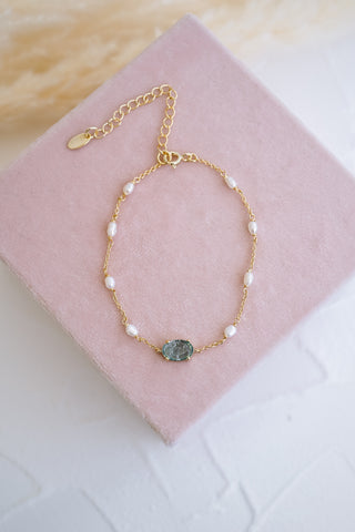 Something Blue Pearl Bracelet