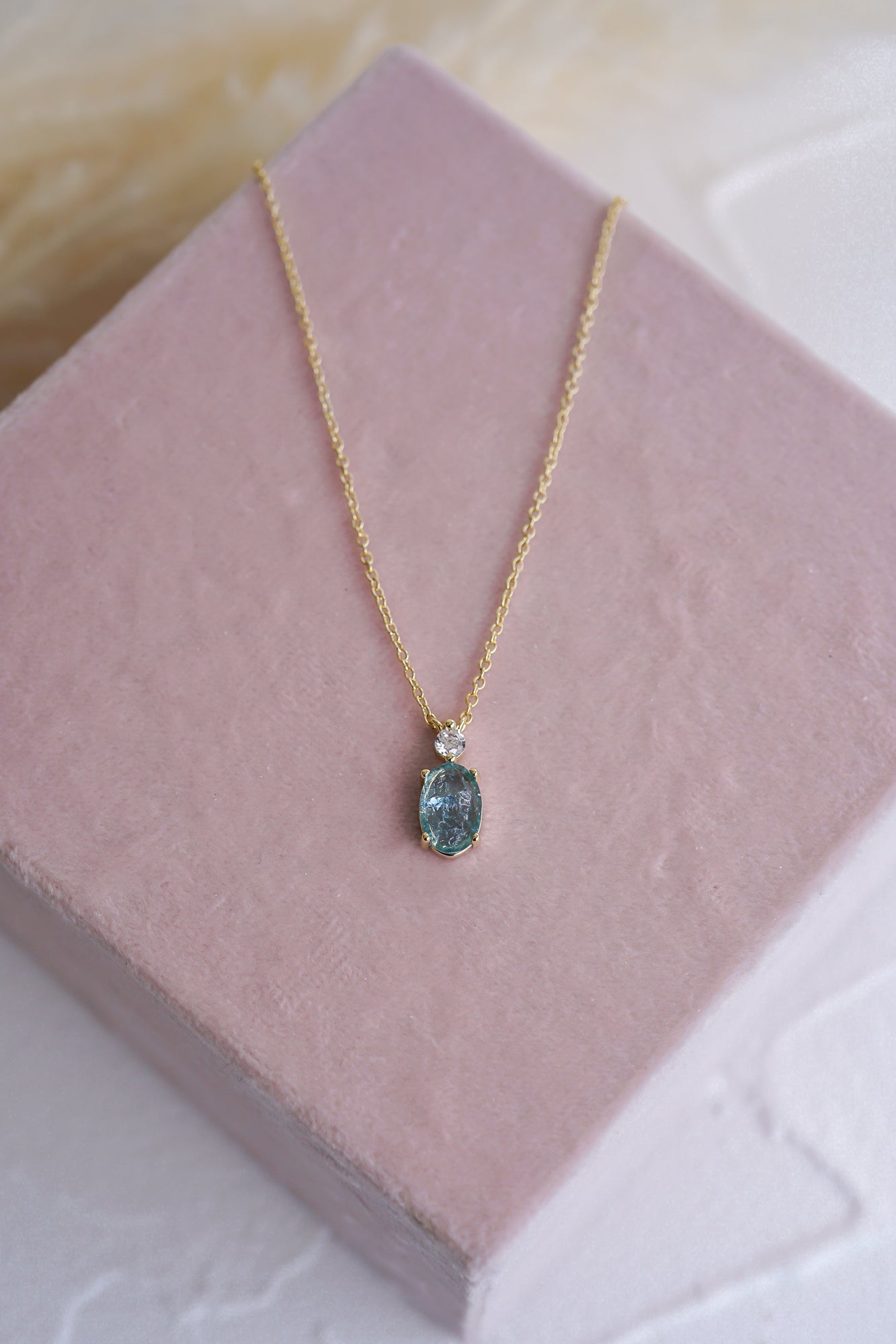 Ever After Blue Bridal Necklace