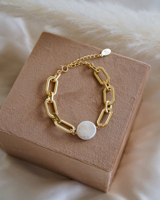 Parker Pearl Chunky Bracelet