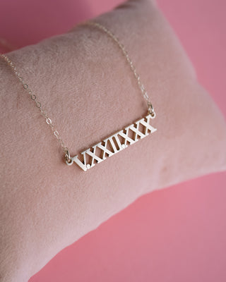 Roman Numeral Necklace