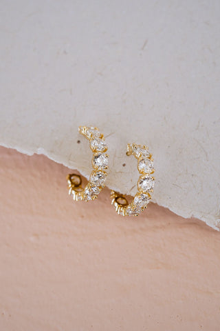 Blaire Cubic Zirconia Hoops
