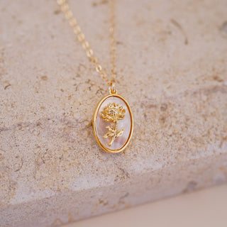 November Birth Flower Necklace