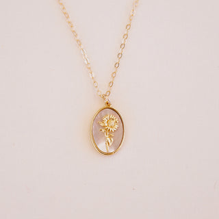 August Birth Flower Necklace