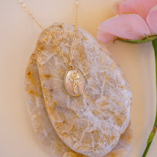 June Birth Flower Necklace