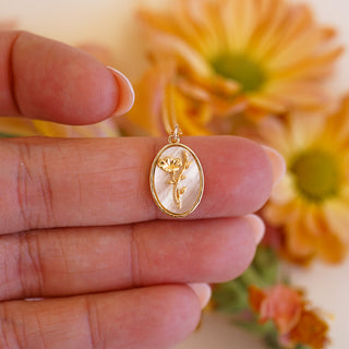 September Birth Flower Necklace