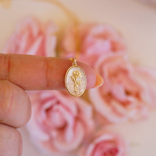 June Birth Flower Necklace