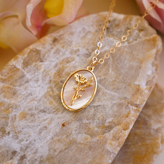 September Birth Flower Necklace