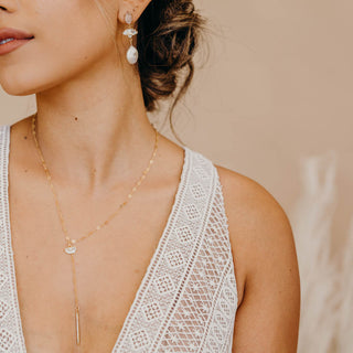 REESE Freshwater Pearl Earrings, Earrings, - Wander + Lust Jewelry