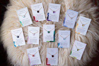 October Birthstone Necklace, Necklace, - Wander + Lust Jewelry