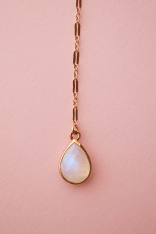 Moonbeam Y Necklace, Layered Necklace, - Wander + Lust Jewelry