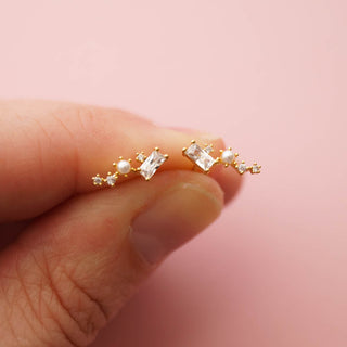 Lucida Tiny Studs, Earrings, - Wander + Lust Jewelry