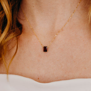 January Birthstone Necklace, Necklace, - Wander + Lust Jewelry