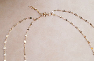 Double Strand Y Necklace, Layered Necklace, - Wander + Lust Jewelry
