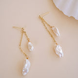 Lyla Keshi Pearl Drop Earrings