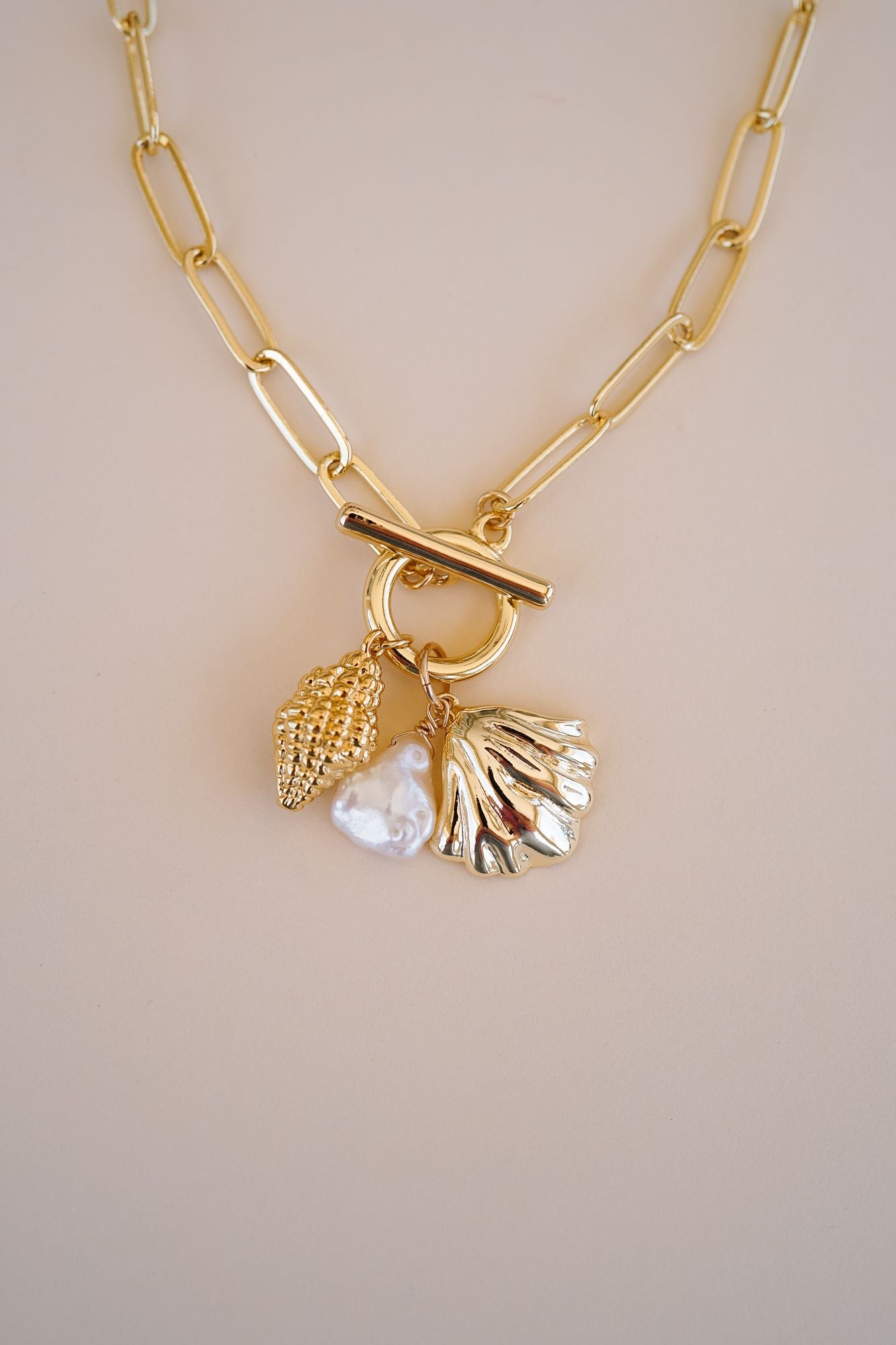 Capri Pearl Toggle Necklace - Wander + Lust Jewelry