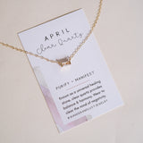 Tiny April Birthstone Necklace - Wander + Lust Jewelry