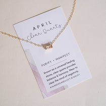 Tiny April Birthstone Necklace - Wander + Lust Jewelry
