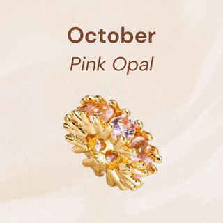 October Opal Birthstone Charm