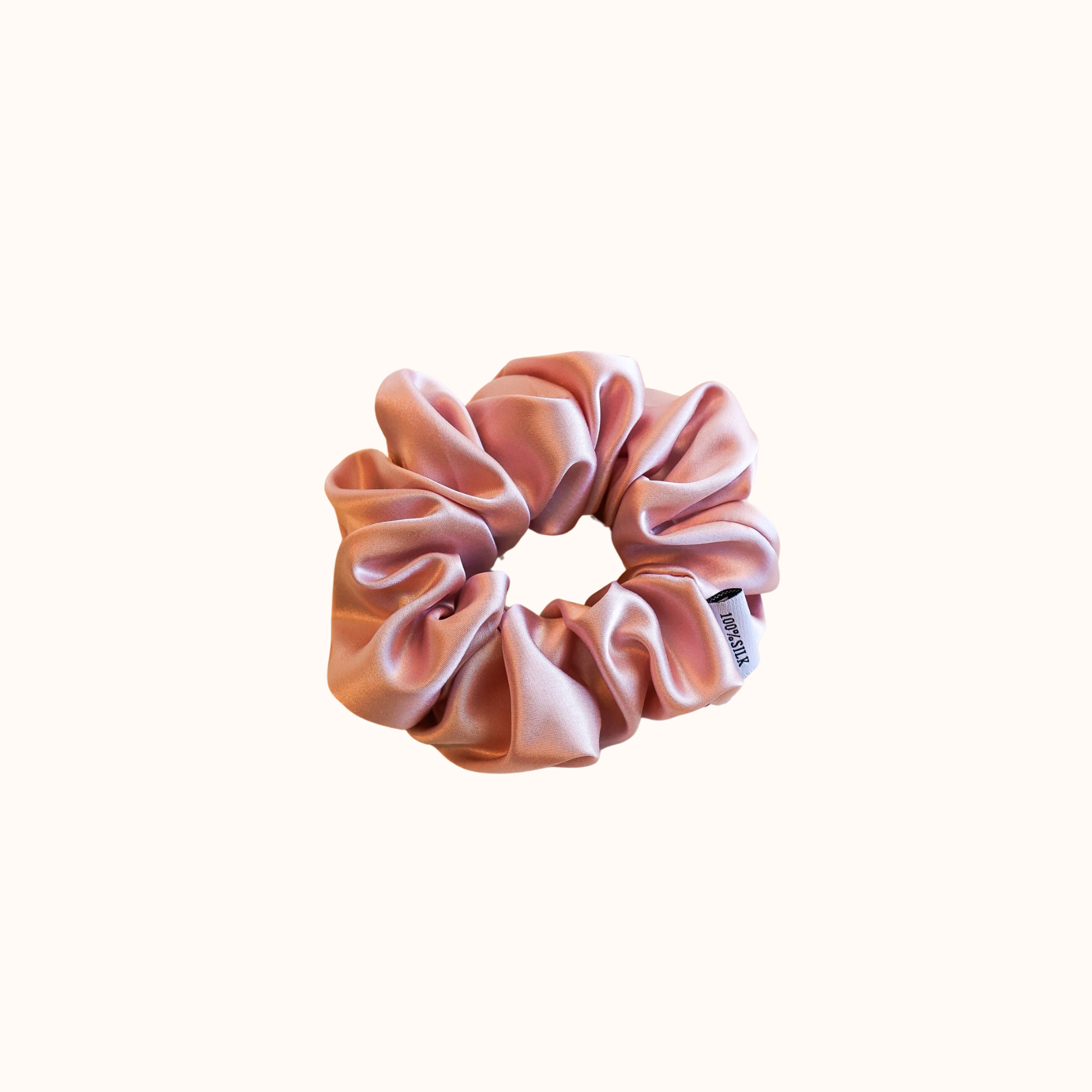 Pink Silk Scrunchie