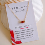 Tiny January Birthstone Necklace - Wander + Lust Jewelry