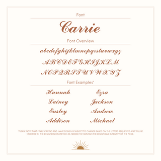 Carrie Name Necklace