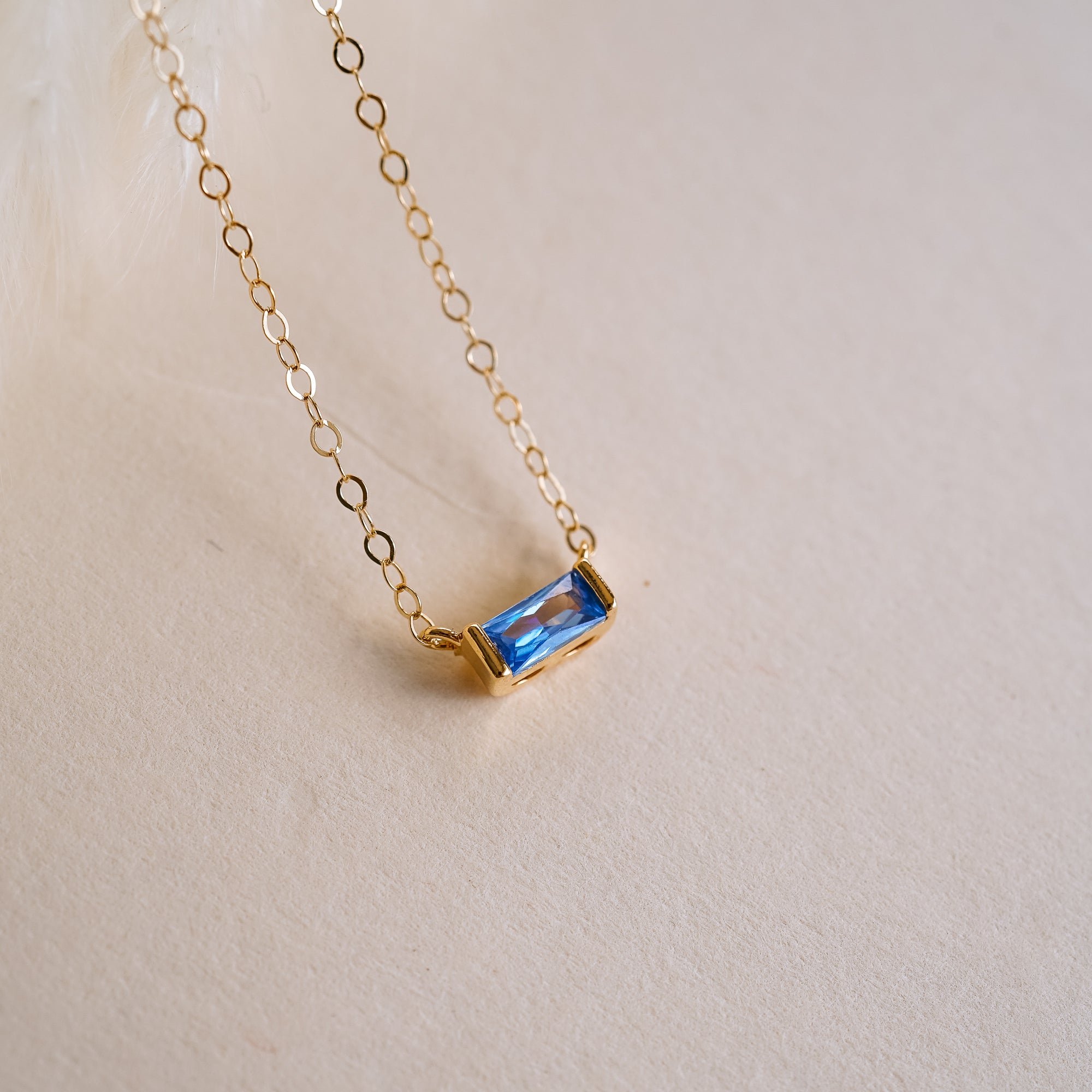 Tiny December Birthstone Necklace - Wander + Lust Jewelry