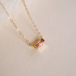 Tiny October Birthstone Necklace - Wander + Lust Jewelry