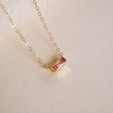 Tiny October Birthstone Necklace - Wander + Lust Jewelry
