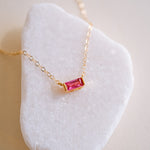 Tiny July Birthstone Necklace - Wander + Lust Jewelry