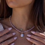 Emmeline Pink Pearl Necklace