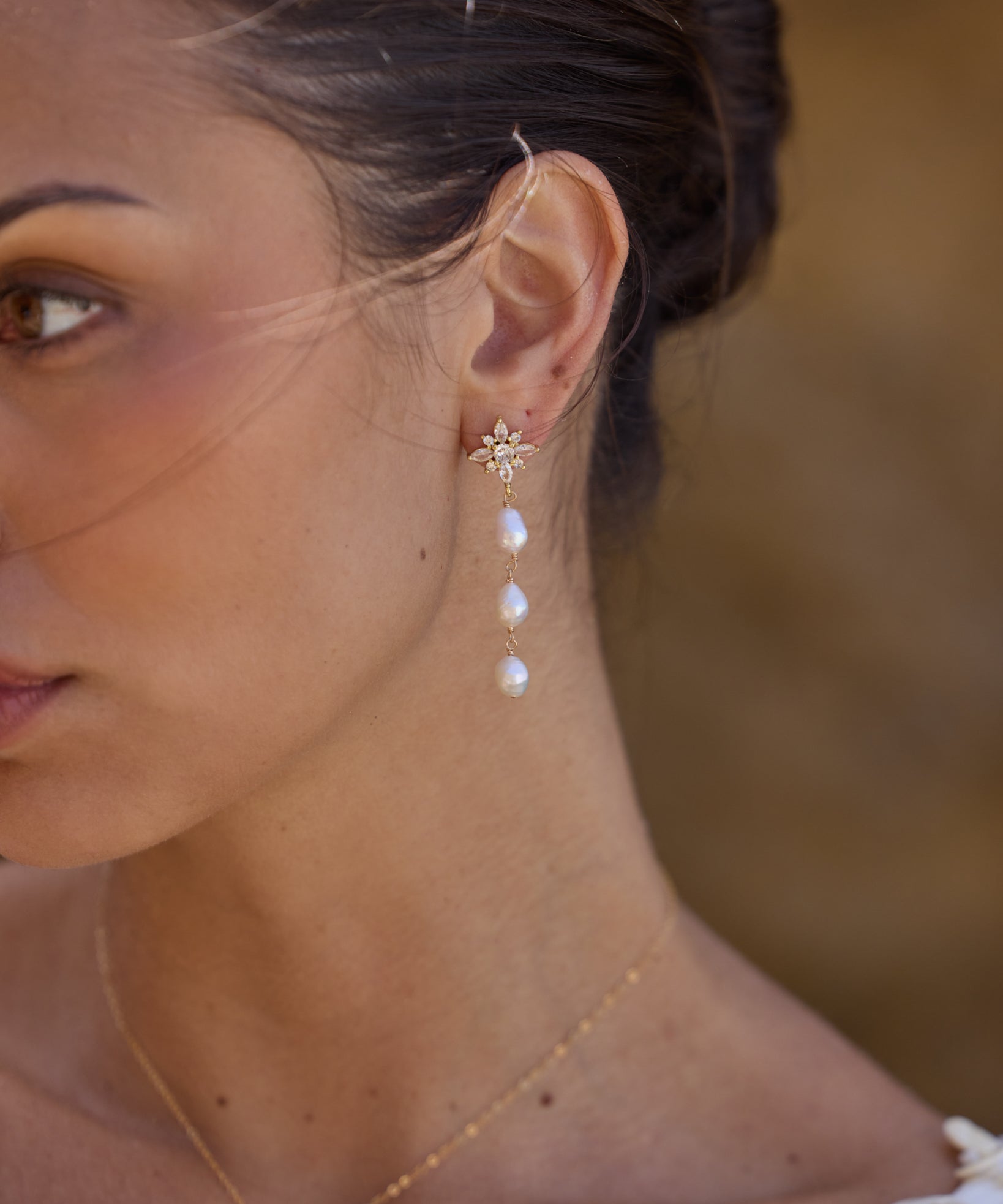 Daphne Pearl Drop Earrings