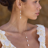 Swan Cascading Pearl Earrings