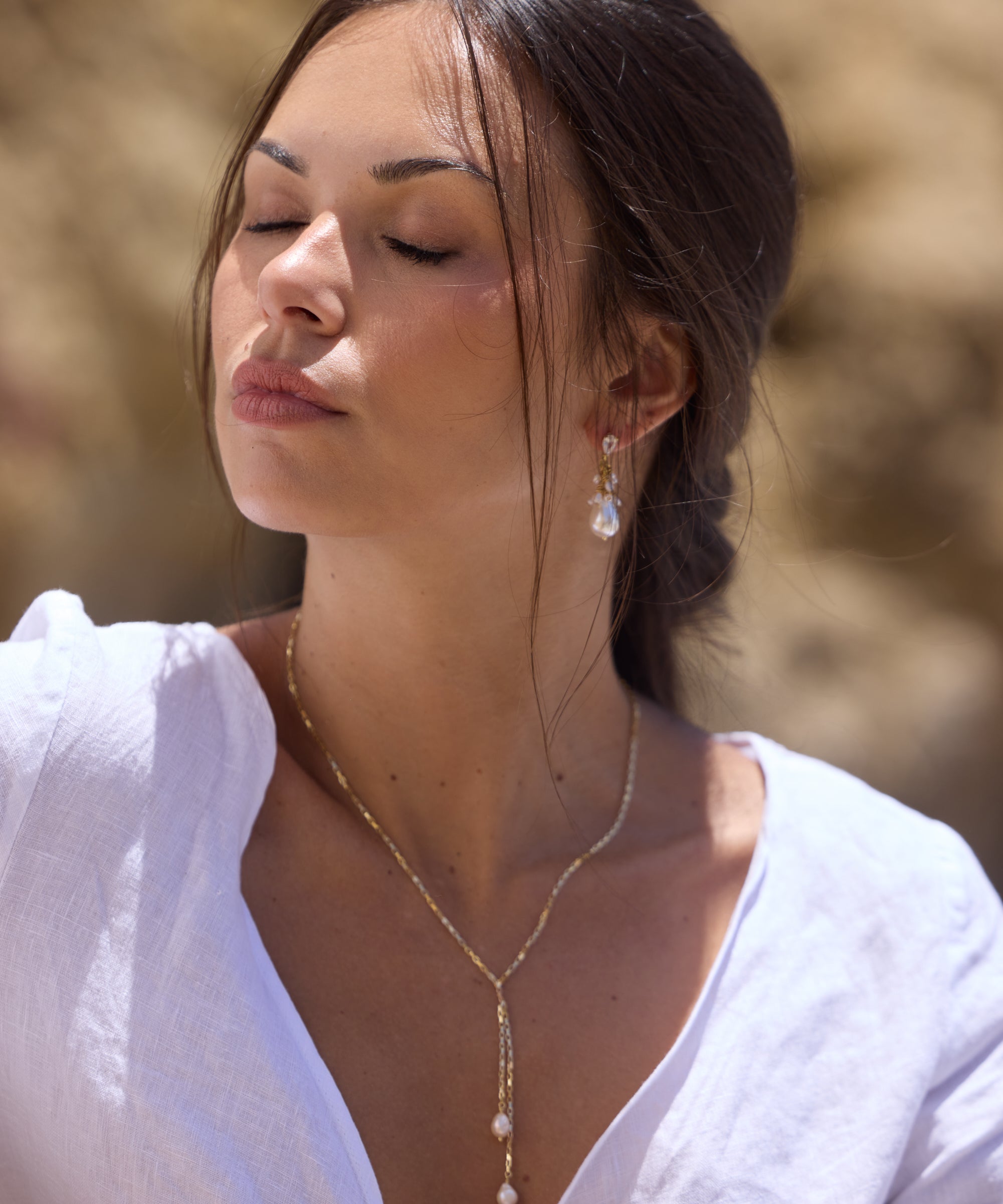 Lucerne Pearl Cluster Earrings