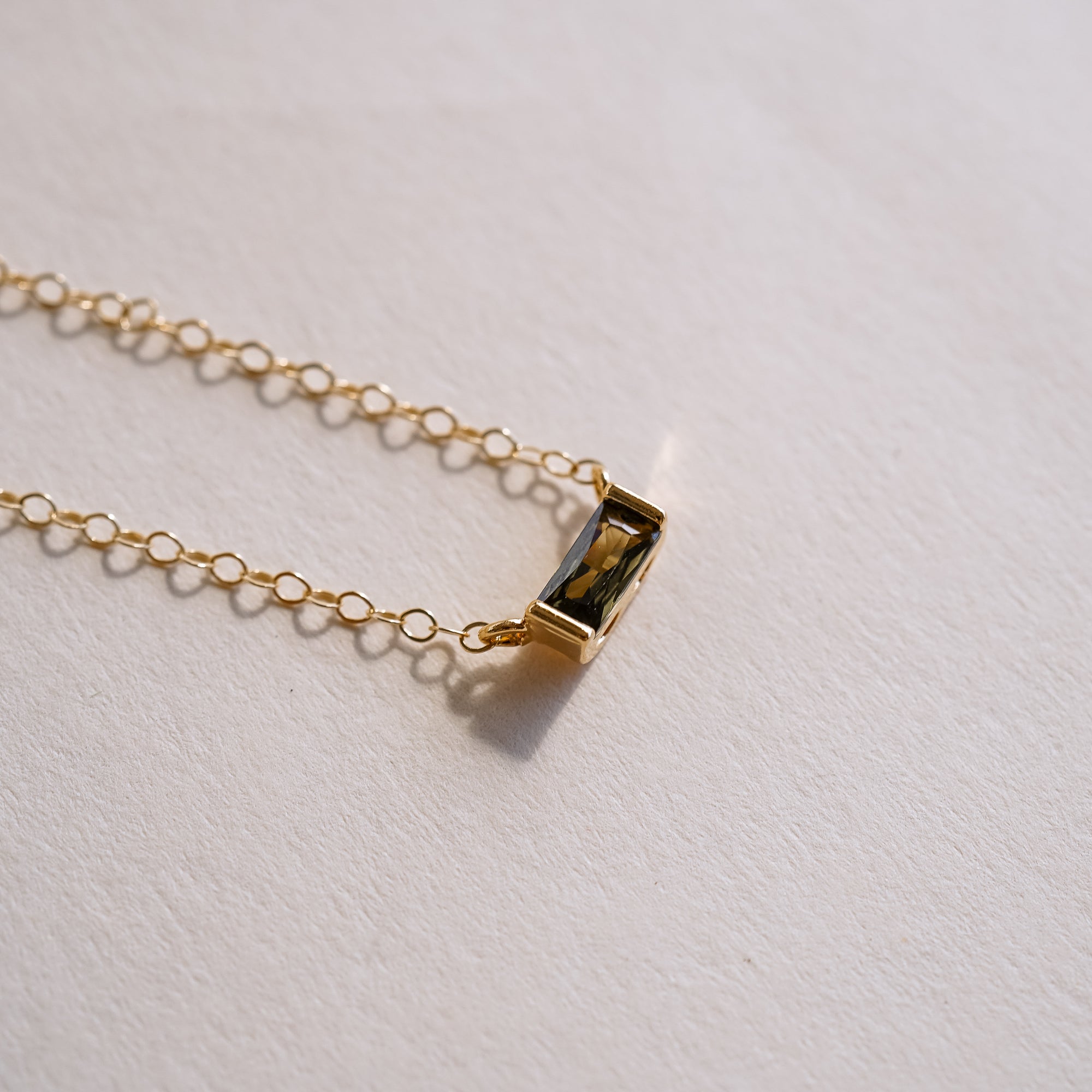 Tiny August Birthstone Necklace - Wander + Lust Jewelry
