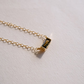 Tiny August Birthstone Necklace