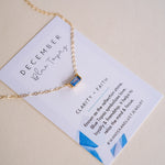 Tiny December Birthstone Necklace - Wander + Lust Jewelry