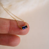 Tiny September Birthstone Necklace - Wander + Lust Jewelry