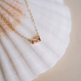 Tiny October Birthstone Necklace - Wander + Lust Jewelry