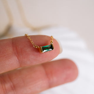 Tiny May Birthstone Necklace