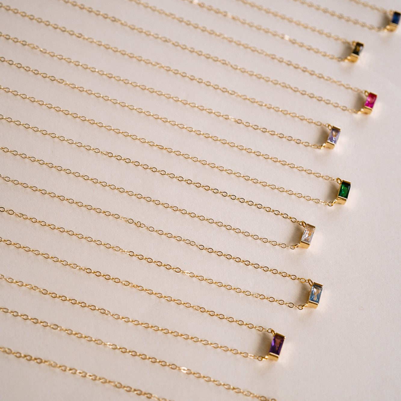 Tiny April Birthstone Necklace - Wander + Lust Jewelry