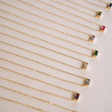 Tiny April Birthstone Necklace - Wander + Lust Jewelry