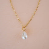 Ella Teardrop Pearl Necklace