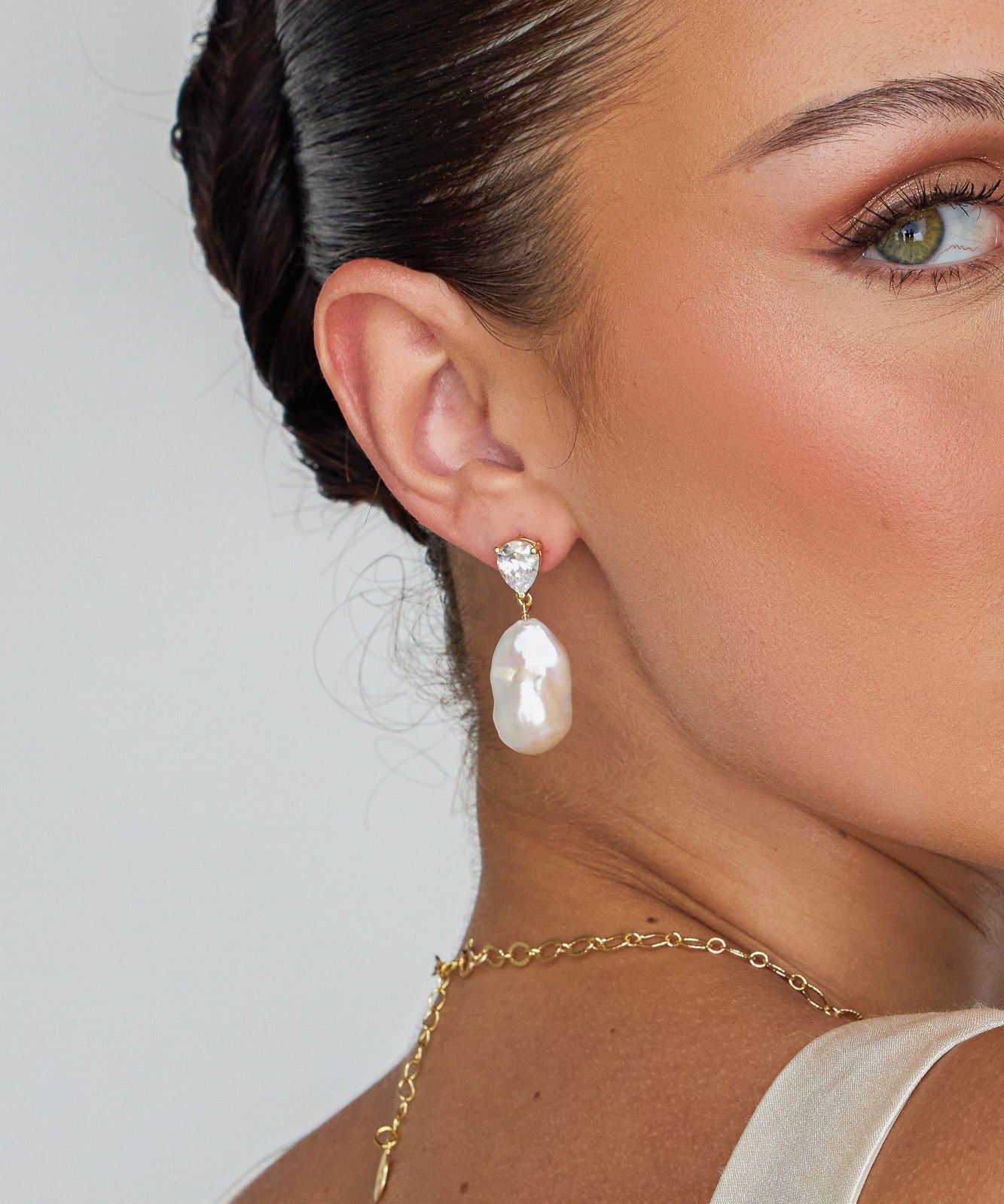 Elowen Baroque Pearl Drop Earrings - Wander + Lust Jewelry
